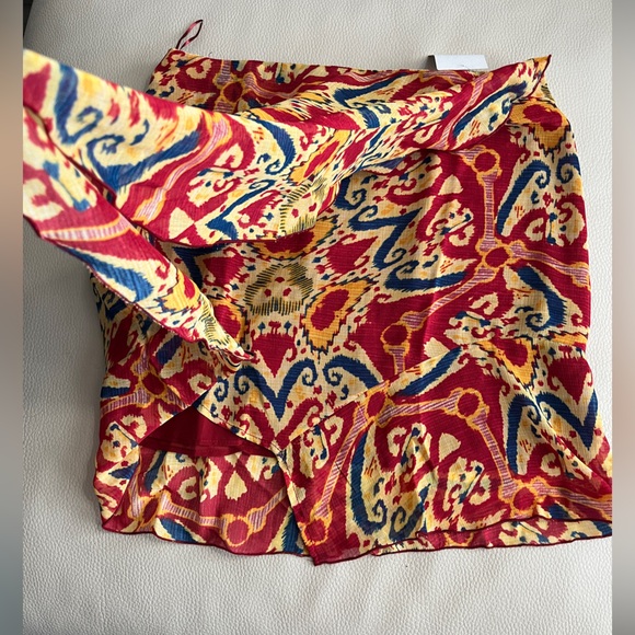 Mango Women’s Raffled Trim Short Wrap Skirt - EU L / US M - Picture 5 of 10